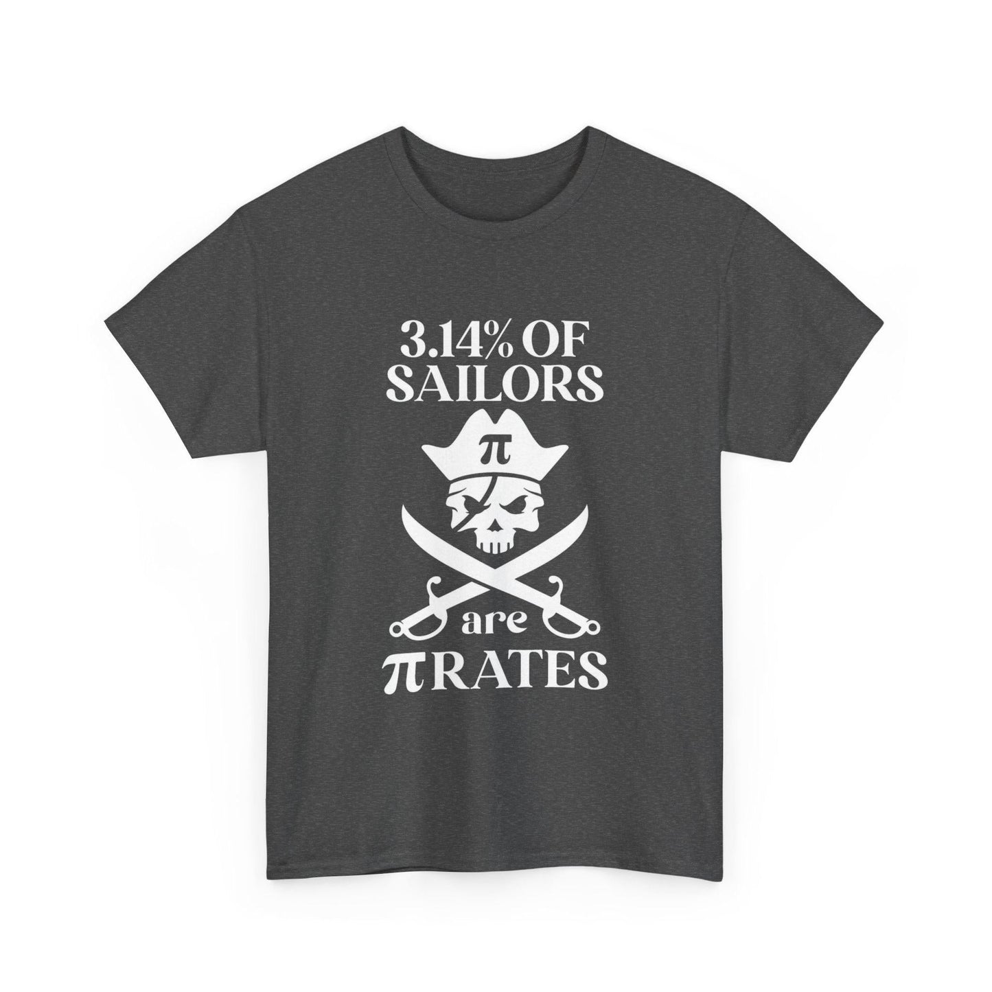 Pirate Humor Tee - 3.14% of Sailors are Pirates, Funny Shirt, Nautical Gift, Math Lover Tee, Unique Halloween Costume