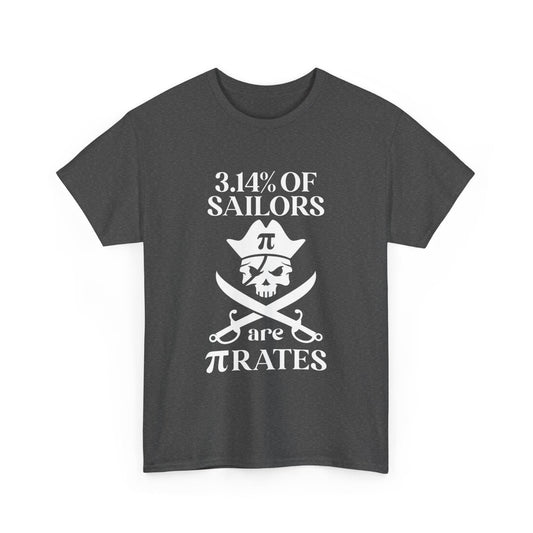 Pirate Humor Tee - 3.14% of Sailors are Pirates, Funny Shirt, Nautical Gift, Math Lover Tee, Unique Halloween Costume