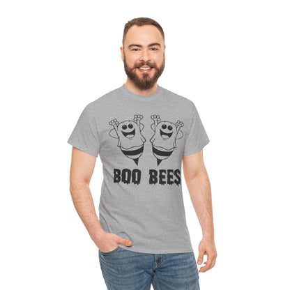 Boo Bees Halloween Tee, Funny Ghost T-Shirt, Unisex Cotton Tee, Spooky Season Apparel, Halloween Party Shirt, Unique Gift Idea