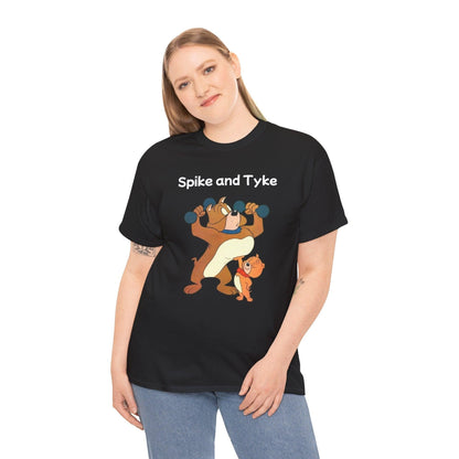 Spike and Tyke Tee, Cartoon Dog Shirt, Funny Animal Graphic T-Shirt, Unisex Cotton Top, Dog Lover Gift, Cute Puppy Apparel