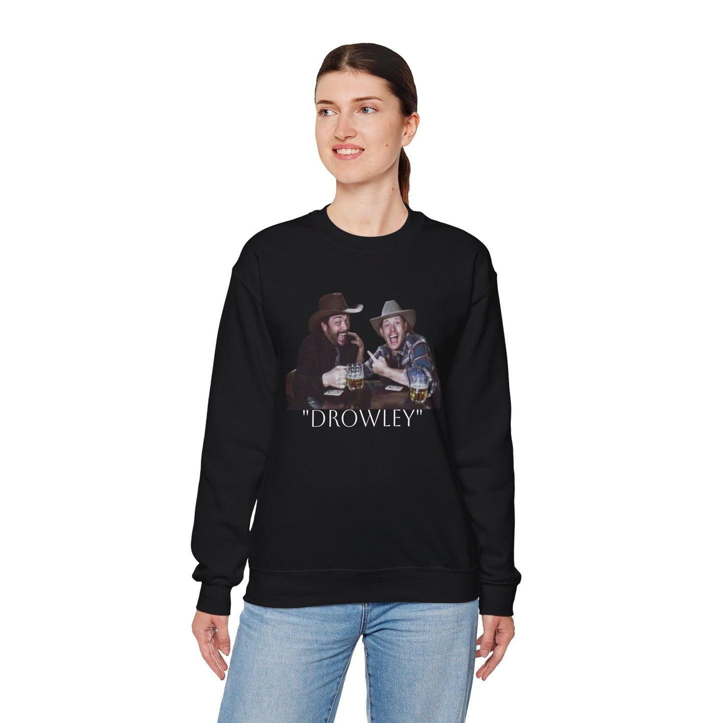 Supernatural Bromance Sweatshirt, Dean and Crowley Fan Apparel, TV Show, Unisex Jumper, Heavy Blend Pullover, Gift for Fans