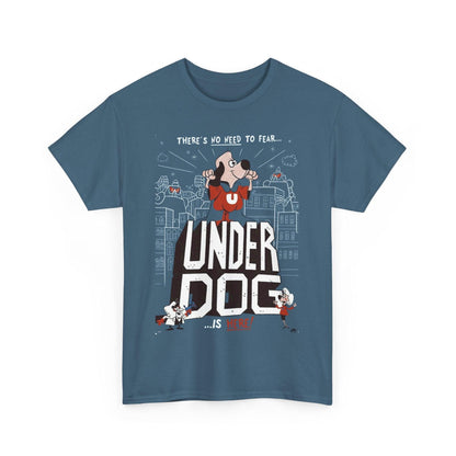 Retro Underdog Graphic Tee, Unisex Cotton T-Shirt, Vintage Cartoon Shirt, Gift for Dog Lovers, Fun Casual Wear, Unique Graphic Tee