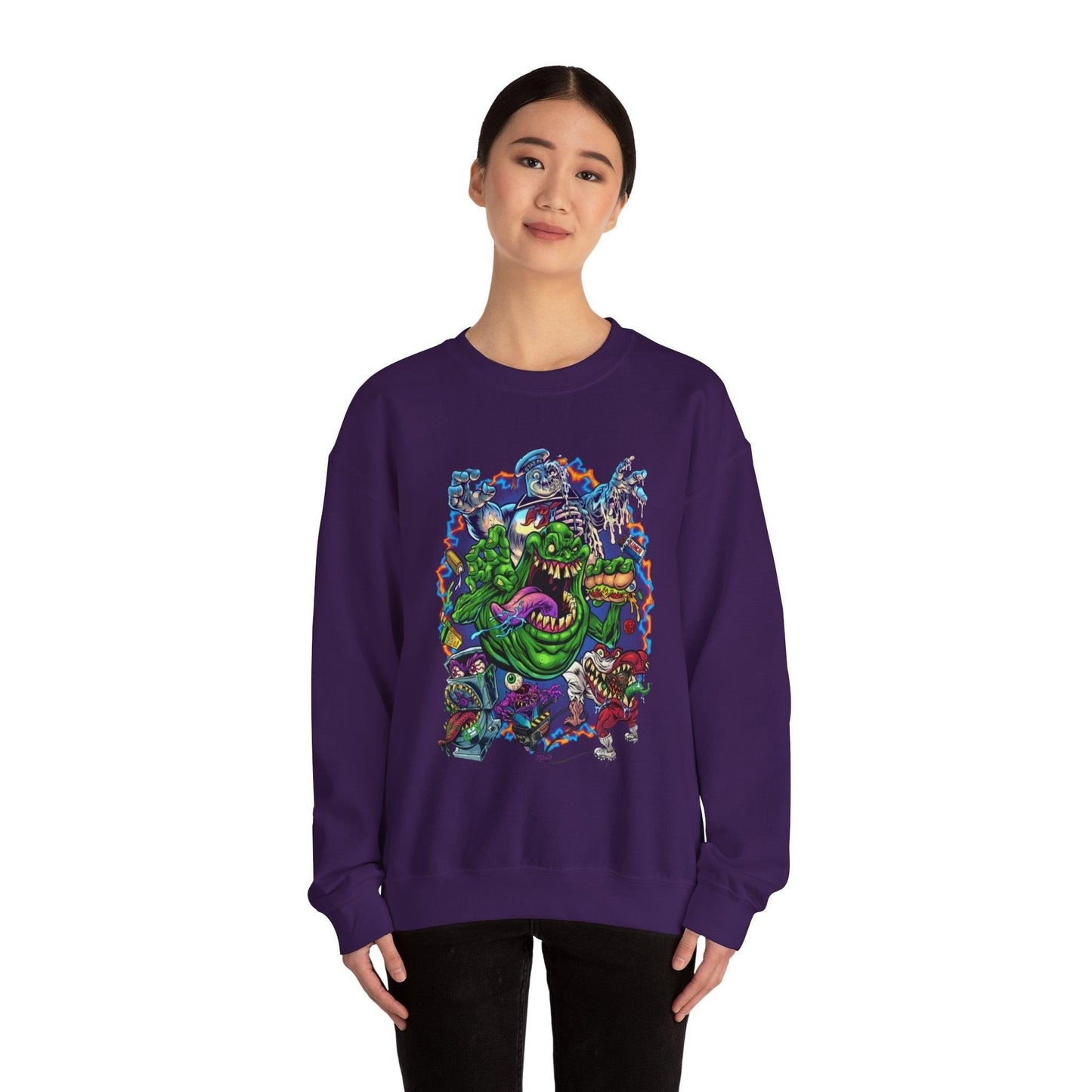 Ghost Busters Unisex Sweatshirt, Ghost and Ghouls, Halloween Crewneck Jumper, Spooky Pullover, Supernatural Sweater, Paranormal Clothing,