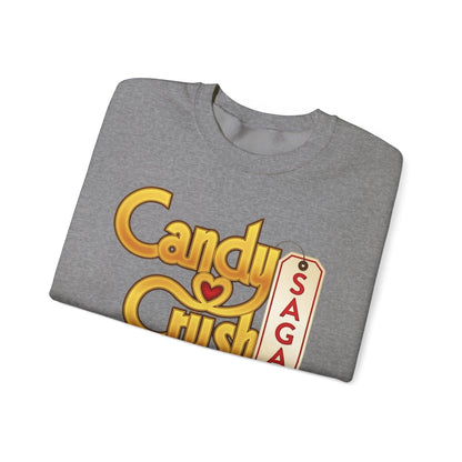 Candy Crush Front and Back Design Sweatshirt, Colorful Jumper, Fun Pullover, Sweet Treat Apparel, Cozy Top