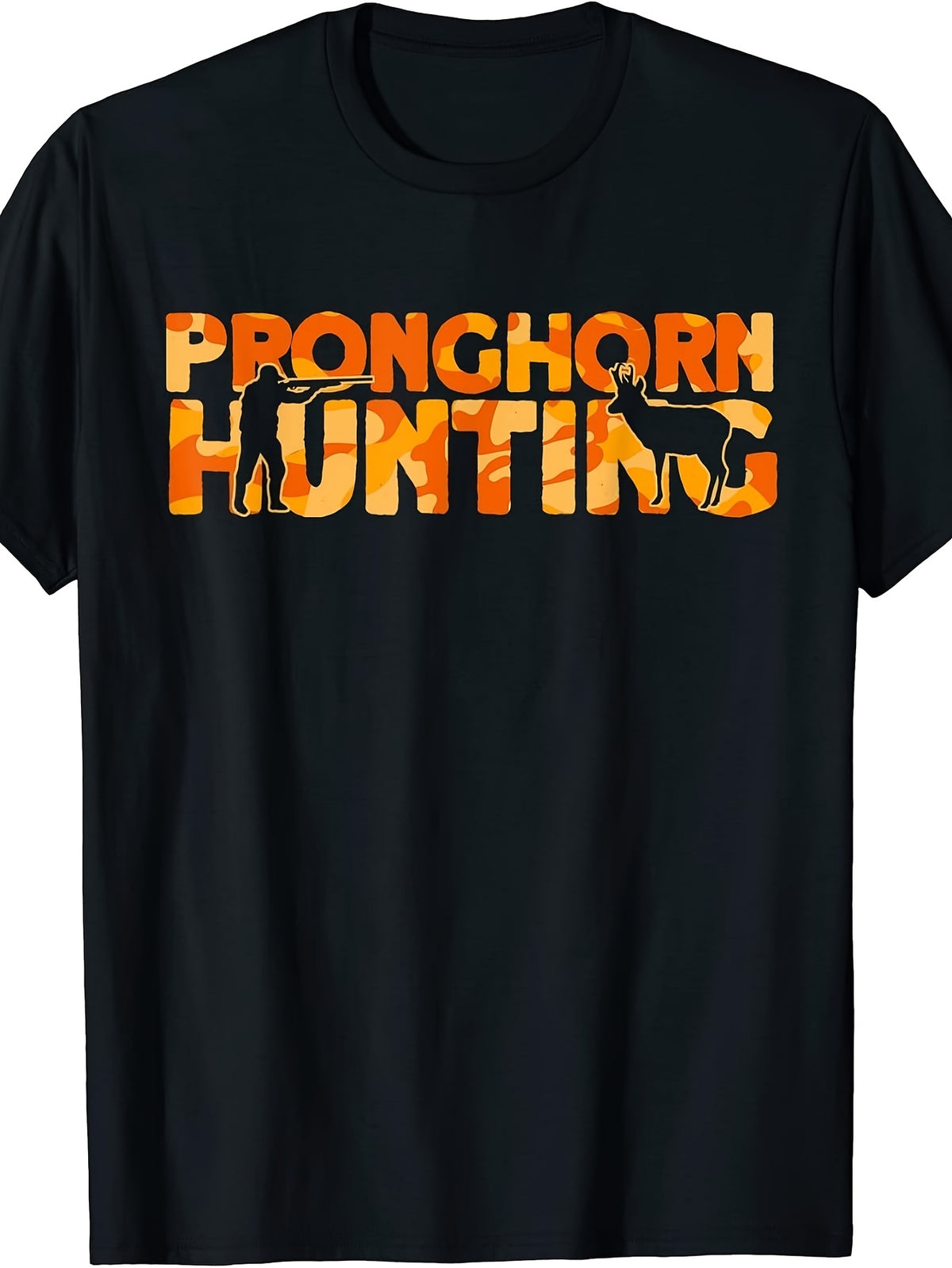 Pronghorn Hunter Orange Camouflage Pronghorn Hunting T-Shirt