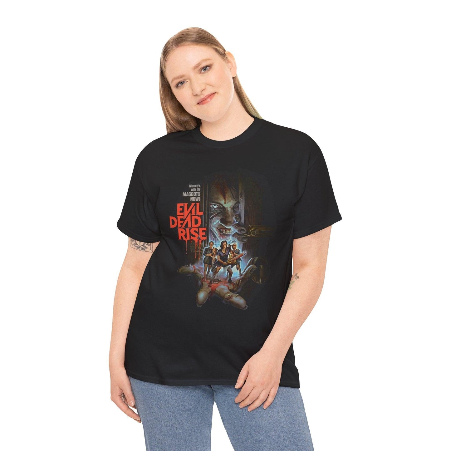 Evil Dead Rise Movie Unisex Tee Shirt, Horror Film Fan Gift, Classic Cult Jam, Groovy Graphic Tshirt, Halloween Costume Idea