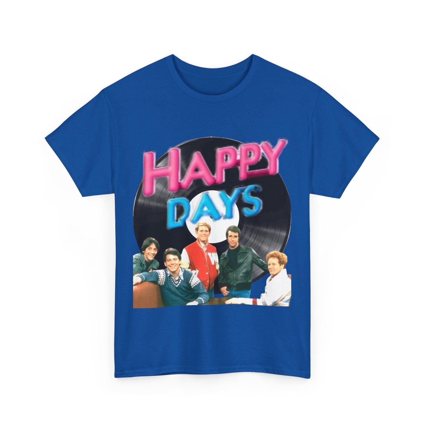 Happy Days T-Shirt, Graphic Tee, Positive Vibes Shirt, Retro Style Top, Vintage Inspired Clothing, Casual Unisex Tee