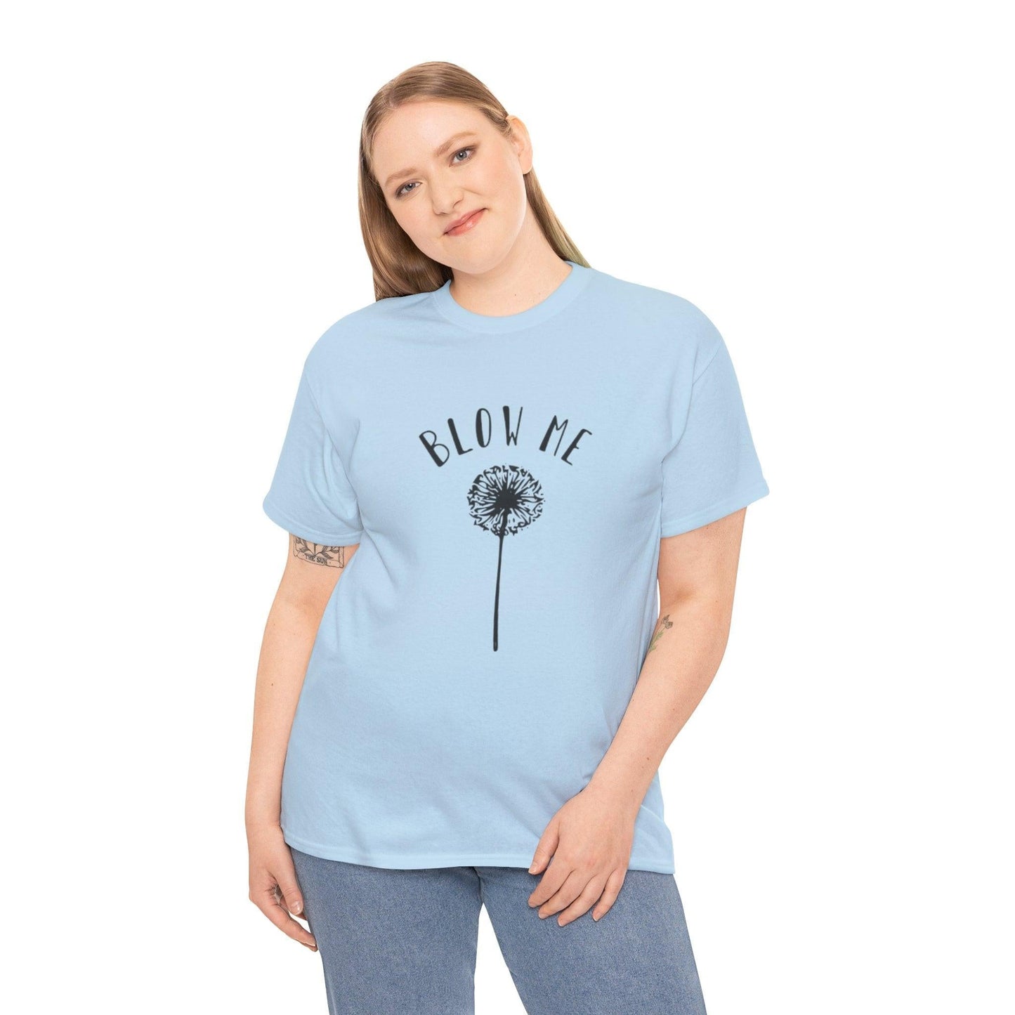 Dandelion Blow Me Tee, Unisex Graphic Shirt, Botanical Nature Top, Flower Lover Gift, Gardener T-Shirt, Floral Print Apparel