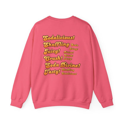 Candy Crush Front and Back Design Sweatshirt, Colorful Jumper, Fun Pullover, Sweet Treat Apparel, Cozy Top
