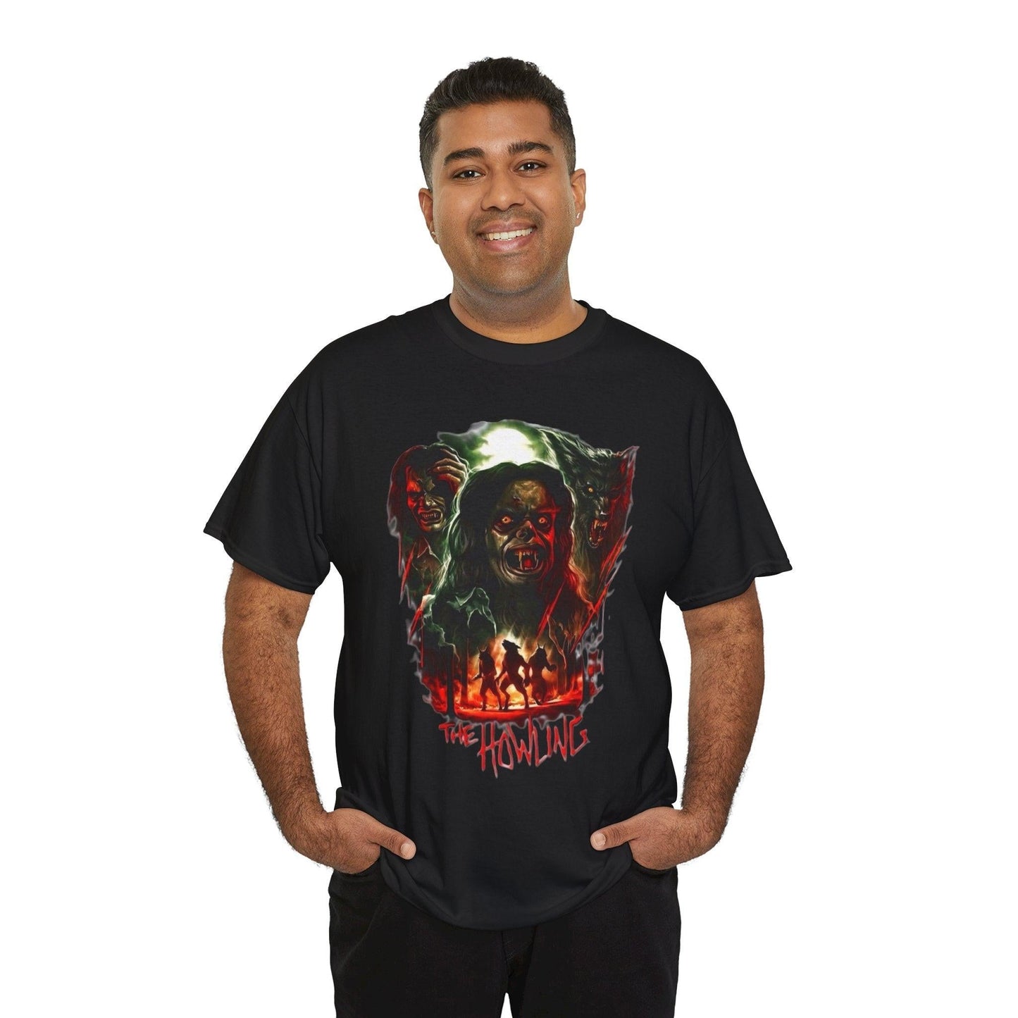 The Howling Movie Unisex Tee, Horror Film Lover T-Shirt, Halloween Graphic Shirt, Scary Wolf Men's Top, Werewolf Tee