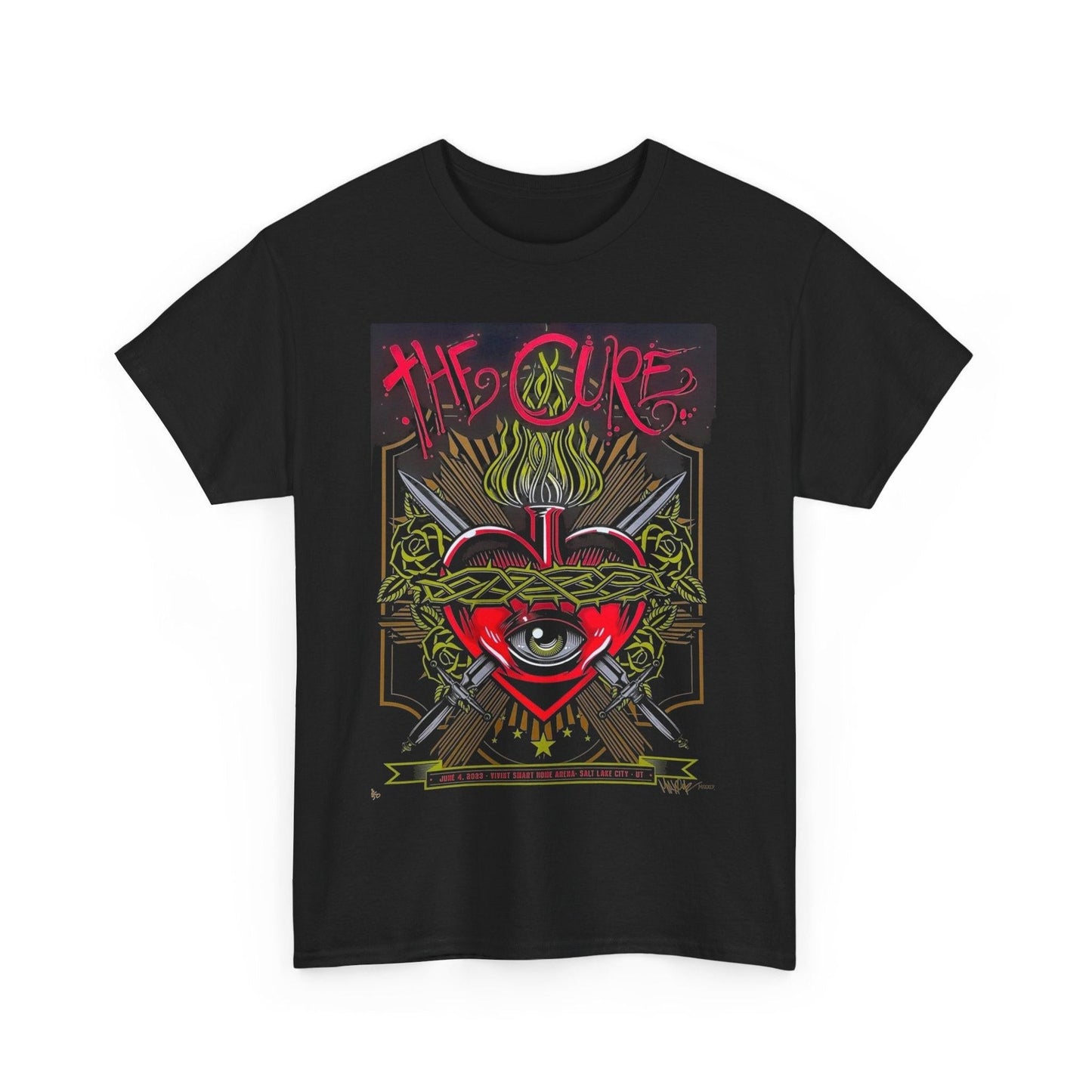 Punk Band Tee, Music Lover Gift, Vintage Style Shirt, The Cure Fan Merch, Unisex Concert T-Shirt, Salt Lake City Poster