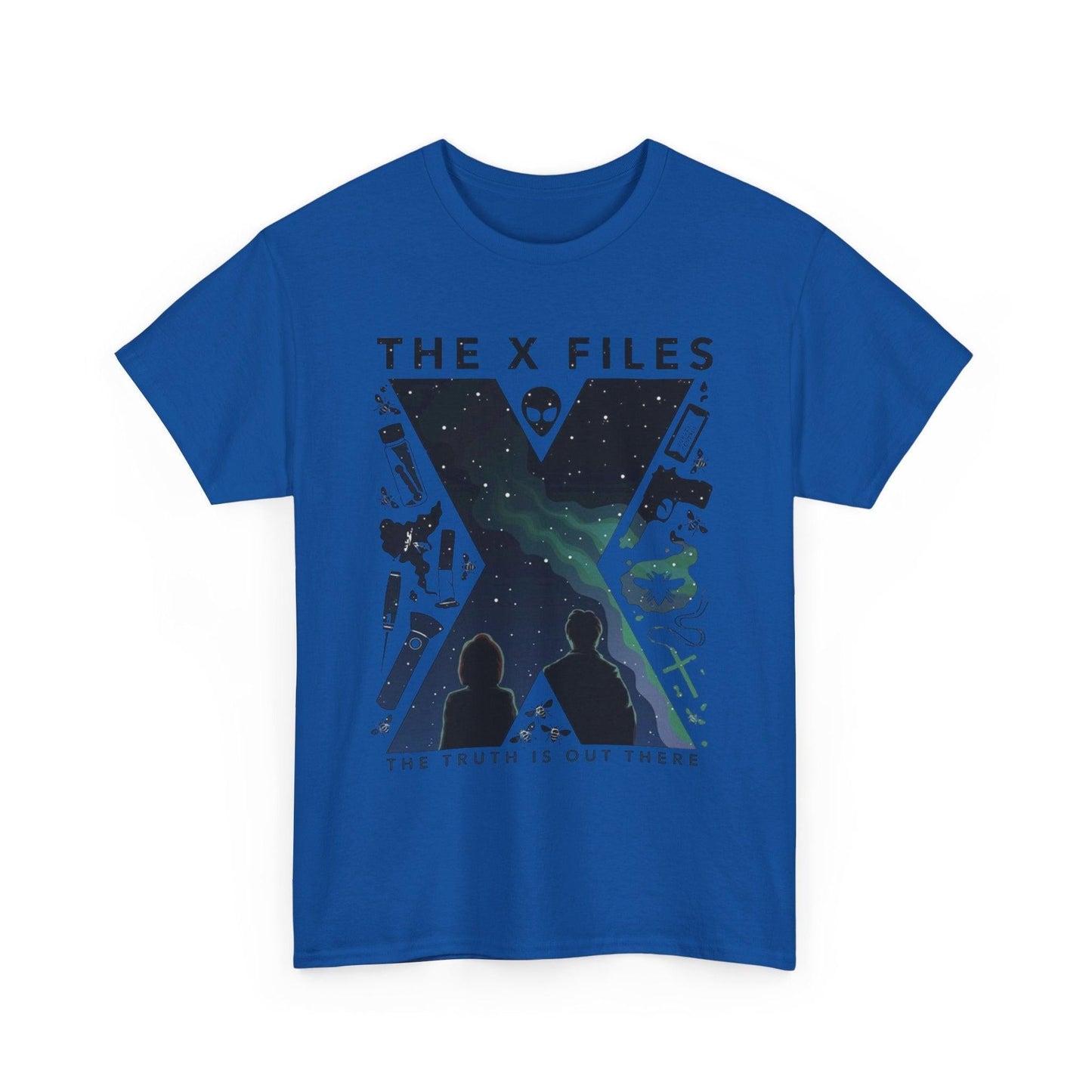 X-Files Tee, Sci-Fi Fan Gift, Mulder and Scully Shirt, UFO Conspiracy Theory Top, Pop Culture T-Shirt, Unisex Cotton Tee