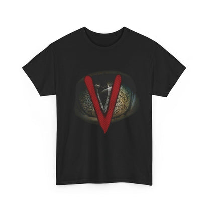 Vintage V The Visitors Reptilian Alien Unisex T-Shirt, Retro Tee, Sci-Fi Fan Gift, 80s TV Show Shirt, Alien Invasion Clothing