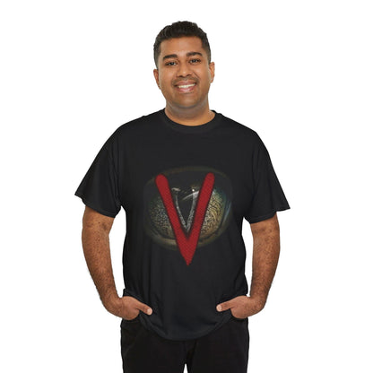 Vintage V The Visitors Reptilian Alien Unisex T-Shirt, Retro Tee, Sci-Fi Fan Gift, 80s TV Show Shirt, Alien Invasion Clothing