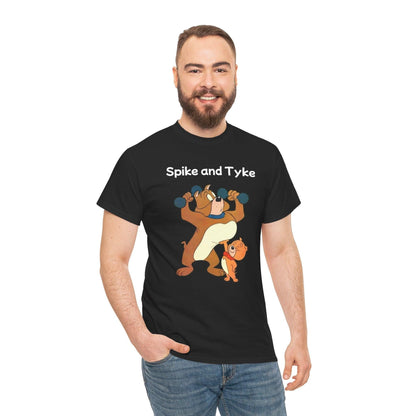 Spike and Tyke Tee, Cartoon Dog Shirt, Funny Animal Graphic T-Shirt, Unisex Cotton Top, Dog Lover Gift, Cute Puppy Apparel