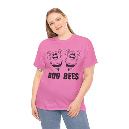 Boo Bees Halloween Tee, Funny Ghost T-Shirt, Unisex Cotton Tee, Spooky Season Apparel, Halloween Party Shirt, Unique Gift Idea