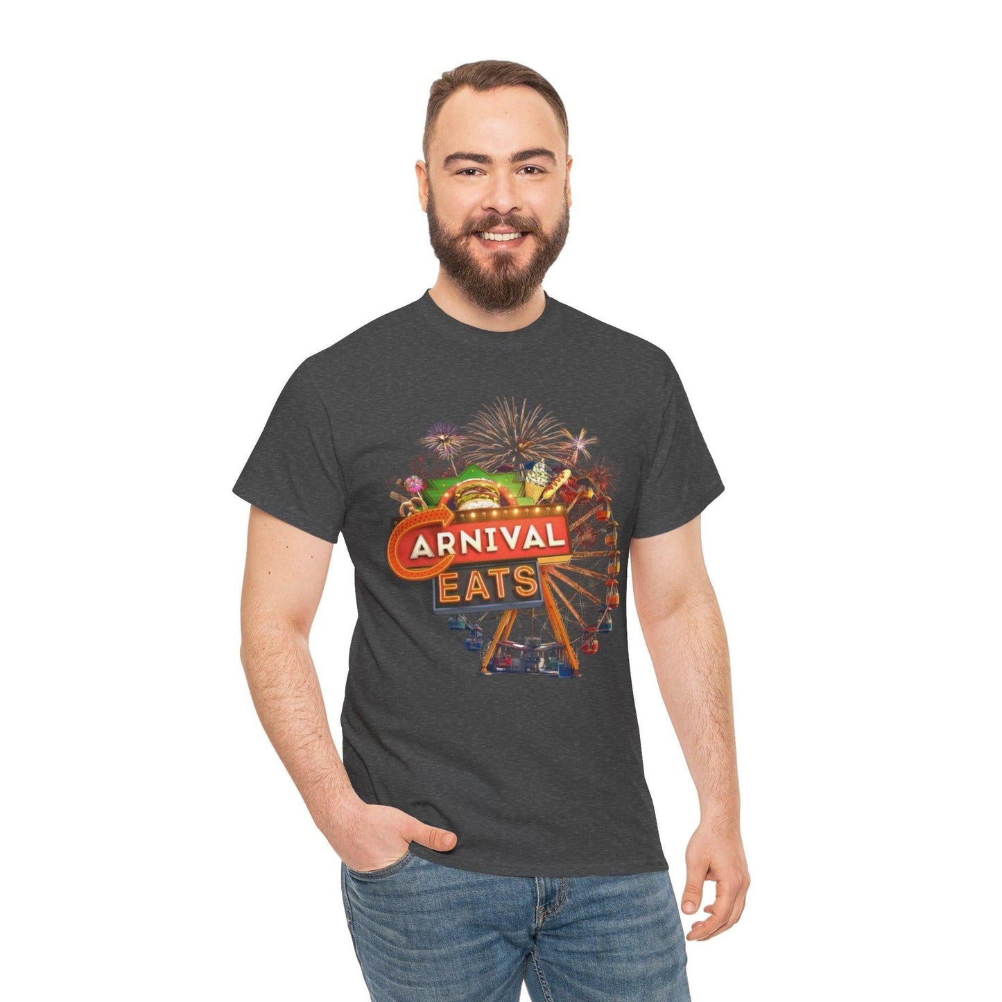 Carnival Eats Unisex Tee, Food Show T-Shirt, Fun Fair Cotton Shirt, Festival Graphic Tee, Foodie Gift Shirt