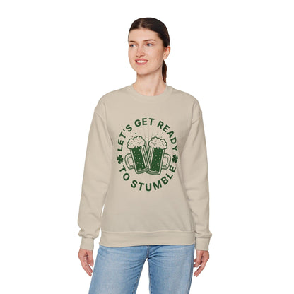 St Patricks day Lets get ready to stumble Sweatshirt, Funny Irish Gift, Unisex Hoodie, Shamrock Clover Jumper, St Paddys Day Apparel