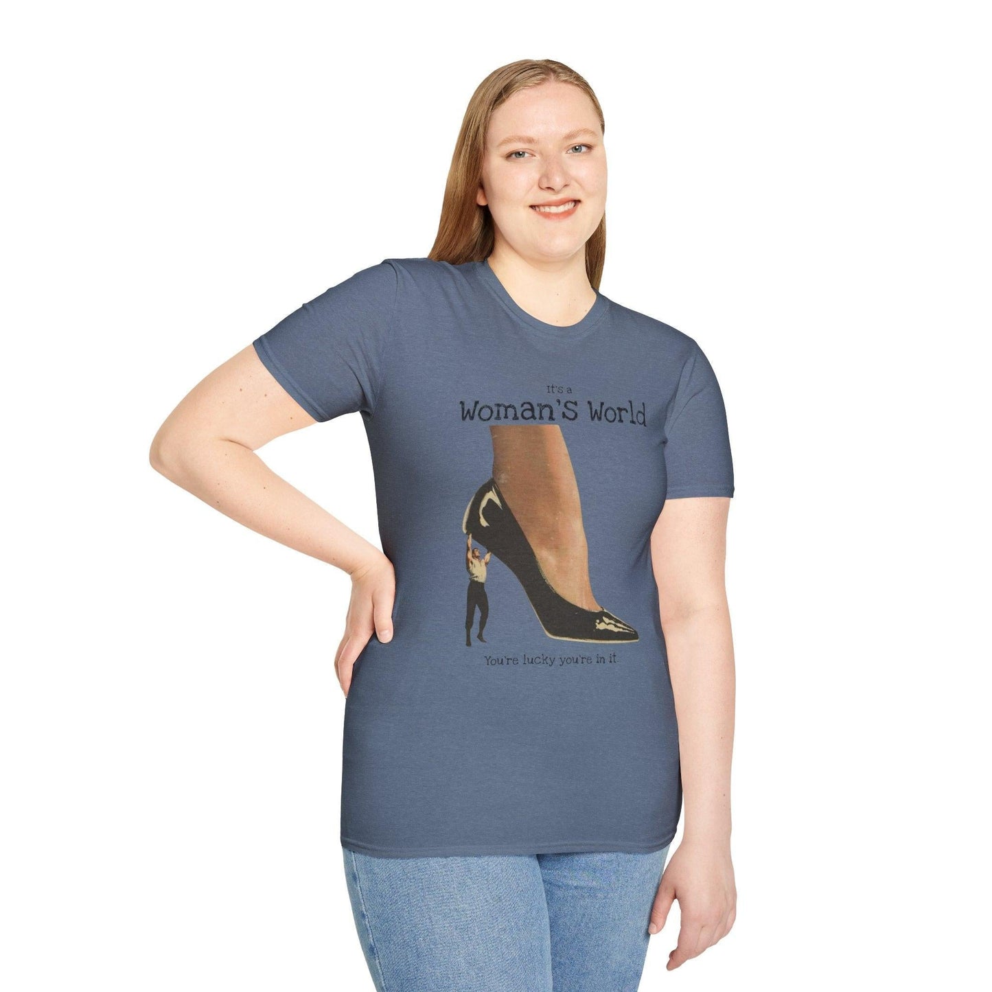 Its a Womans World Tee, Empowering Women's T-Shirt, Feminist Apparel, Gift for Her, Casual Wear, Self-Love Clothing, Women's Rights Merch