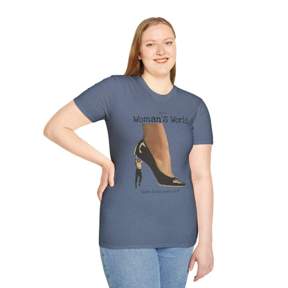 Its a Womans World Tee, Empowering Women's T-Shirt, Feminist Apparel, Gift for Her, Casual Wear, Self-Love Clothing, Women's Rights Merch