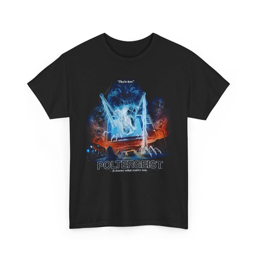 Poltergeist Movie Unisex Tee, Retro Horror Film Shirt, Paranormal Activity Graphic Top, Halloween Gift, Scary Movie Fan Apparel, Vintage