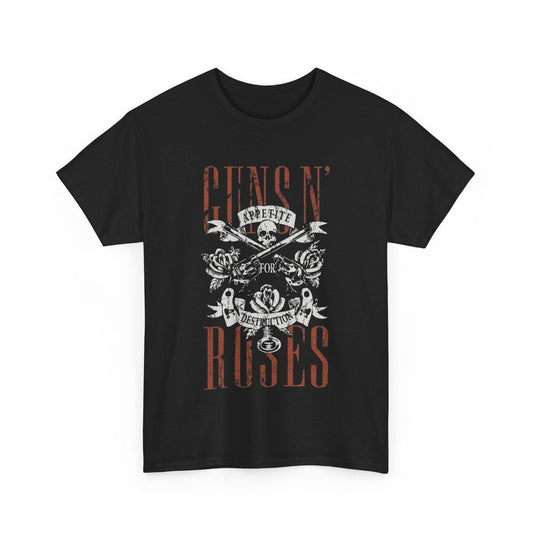 Gunns and Roses T-Shirt, Rock Band Unisex Tee, Music Lover Graphic Shirt, Vintage Concert Tee, Funny Gardening Pun Tee
