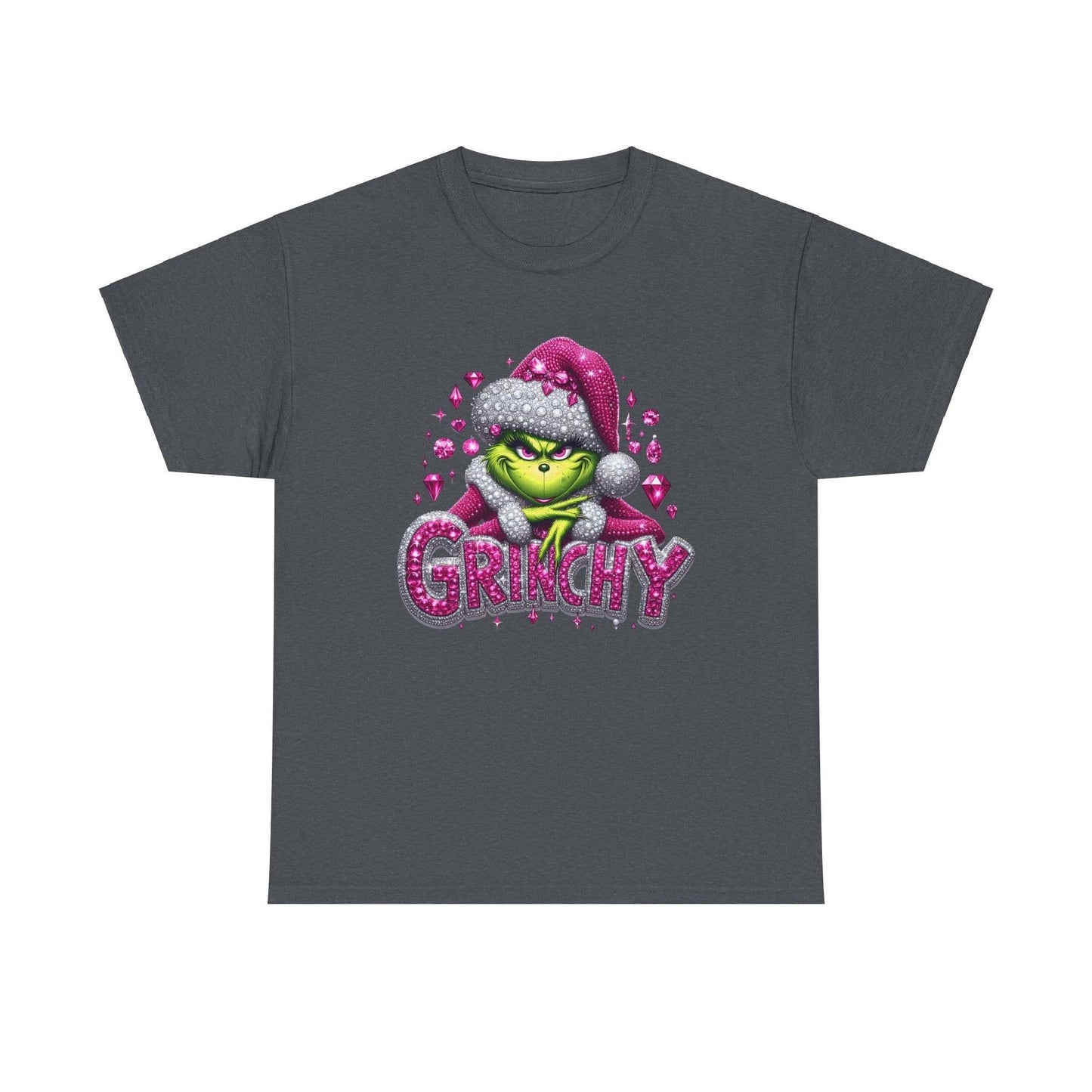 Pink Rhinestone Grinch Tee