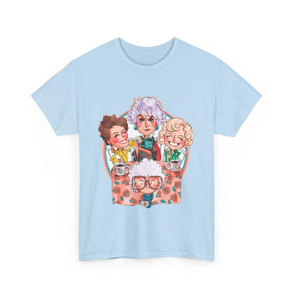 Golden Girls Cartoon Art T-Shirt, Tee, Shirt, Unisex Gift, TV Show Fan Apparel