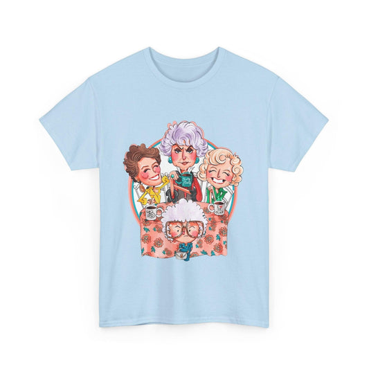 Golden Girls Cartoon Art T-Shirt, Tee, Shirt, Unisex Gift, TV Show Fan Apparel