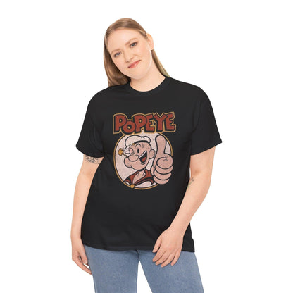 Popeye Unisex Tee Shirt, Vintage Sailor Man Graphic Top, Cartoon Character T-Shirt, Retro Olive Oyl Fashion Apparel, Classic Spinach Lover