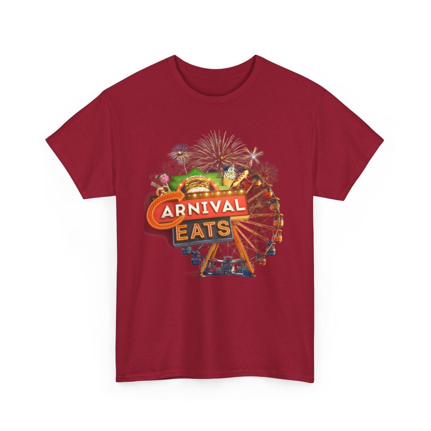 Carnival Eats Unisex Tee, Food Show T-Shirt, Fun Fair Cotton Shirt, Festival Graphic Tee, Foodie Gift Shirt