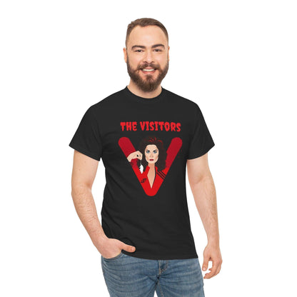 V Reptilian Series Tee, Sci-Fi Alien Invasion Graphic Shirt, Gift for Fans, Alien TV Show Tee, Vintage Retro Distressed