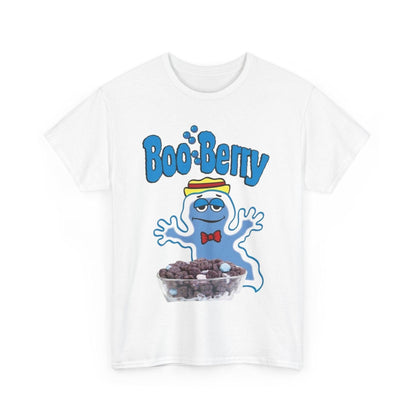 Boo-Berry Unisex Heavy Cotton Tee, Halloween T-Shirt, Ghost Graphic Tee, Cute Monster Top, Fun Costume Shirt
