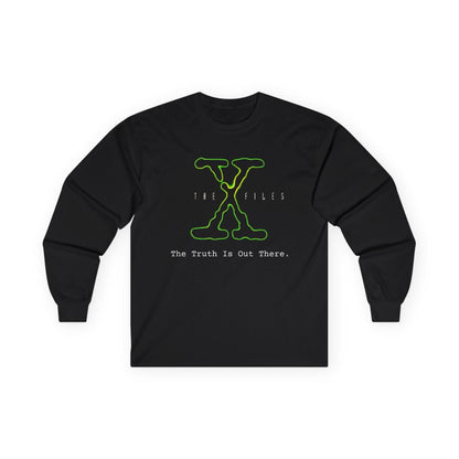 X-Files The Truth is Out There Long Sleeve Shirt, Sci-Fi Fan Gift, Paranormal TV Show Apparel, Geeky Graphic Tee,