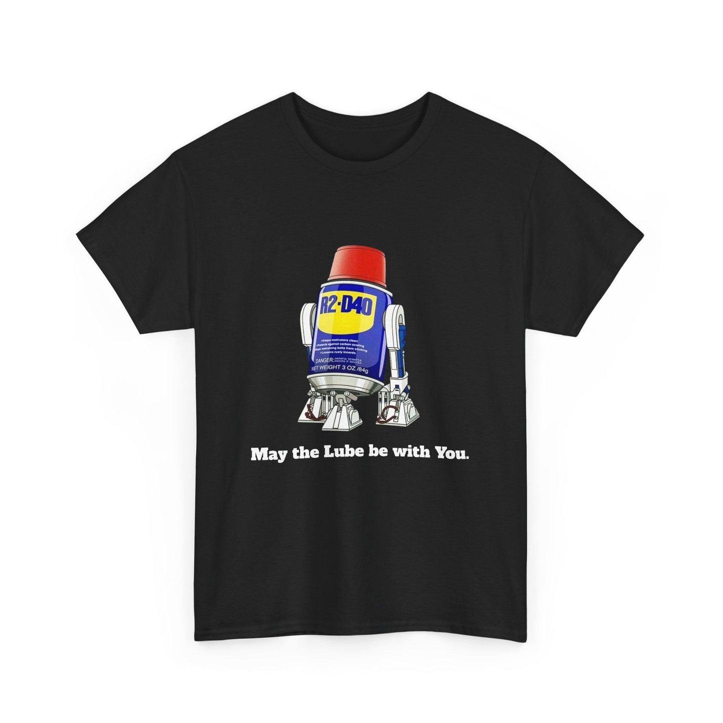 Star Wars R2-D40 Unisex Heavy Cotton Tee, Cute Droid Cousin of R2-D2, Sci-Fi Fan Gift, Space Robot Shirt, Graphic Tee, Geeky Apparel