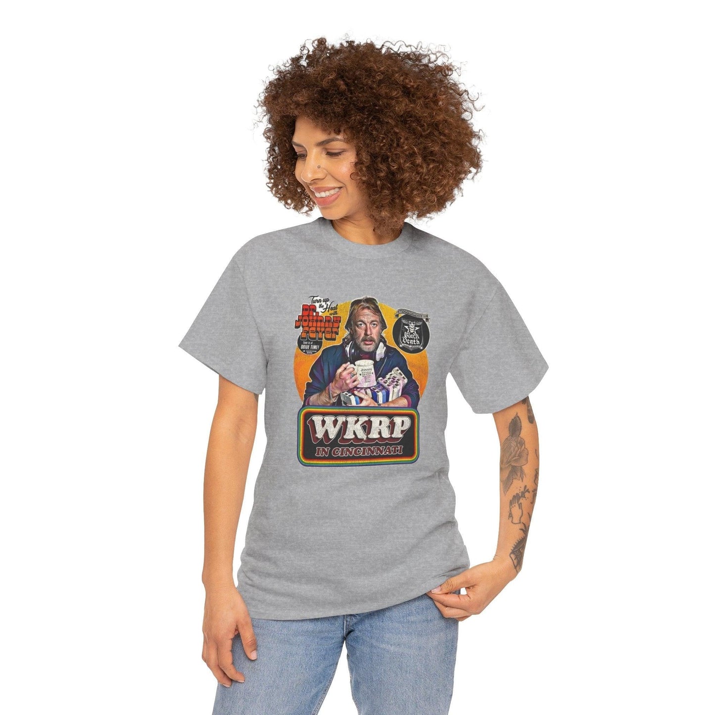 Vintage WKRP in Cincinnati Unisex Heavy Cotton Tee, Classic TV Show Graphic T-Shirt, Retro 70s Tee, Gift for TV Fans, Pop Culture Tee