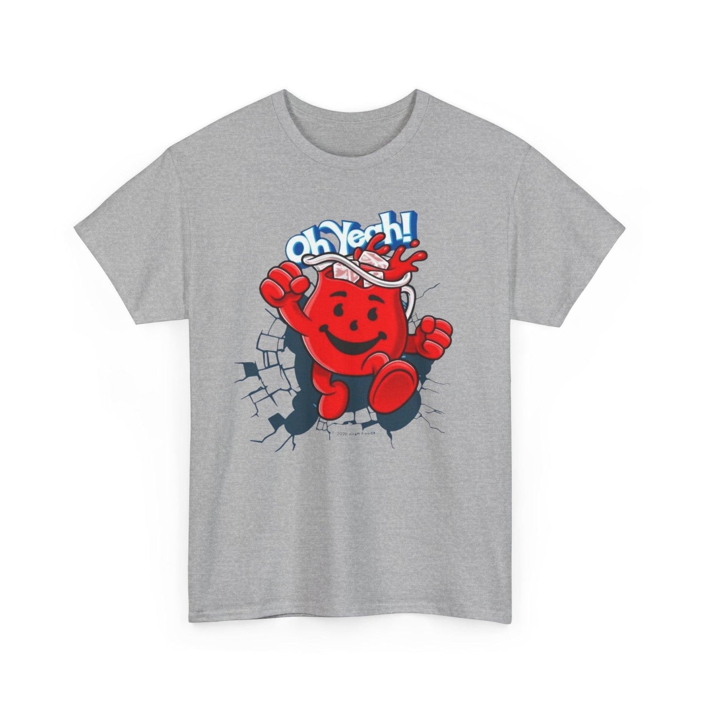 Retro Kool Powder Drink Unisex Heavy Cotton Tee, Fun Graphic Tee, Summer Vibes, Party Shirt, Nostalgic Apparel, Gift for Teens