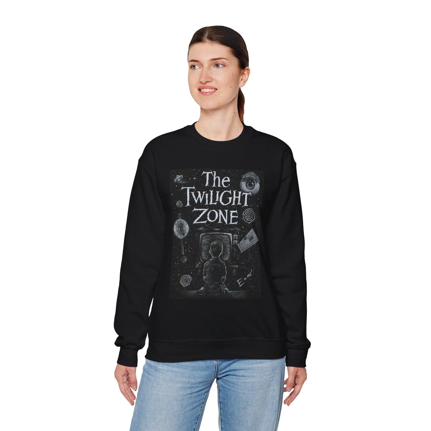 Twilight Zone Unisex Sweatshirt, Retro Vintage Sweathirt, Horror Fan Gift, Dark Vibes Clothing, Sci-Fi Apparel