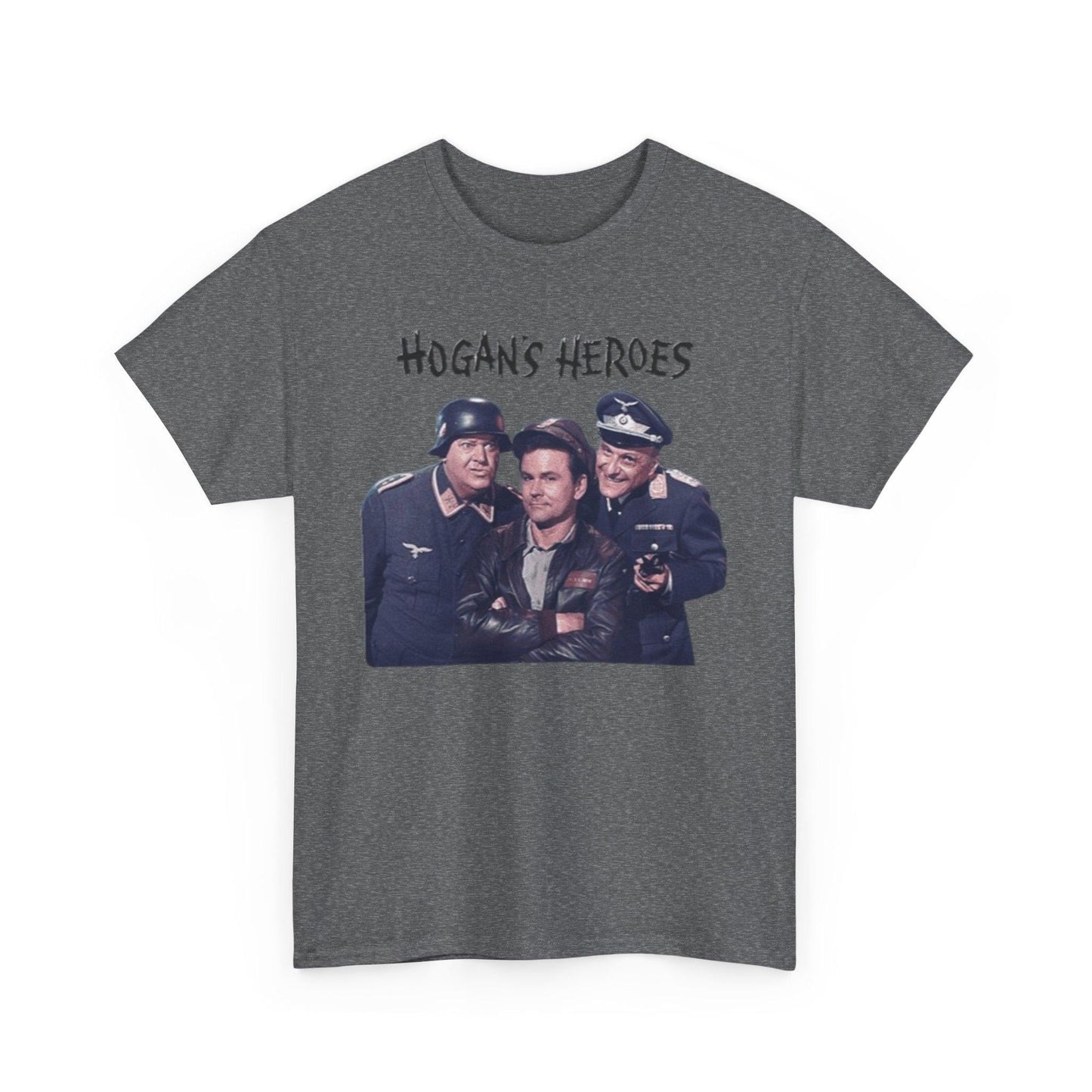 Vintage Hogan's Hero Unisex Heavy Cotton Tee Shirt, TV Show Fan Gift, Retro Military Comedy Apparel, Classic War Series TShirt, Soldier