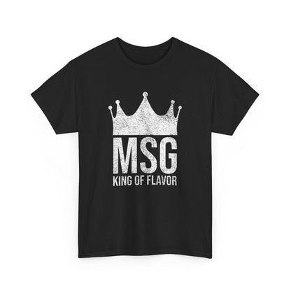 MSG King of Flavor Unisex Tee, Foodie T-Shirt, Unique Seasoning Shirt, Retro Cooking Top, Culinary Chef Gift