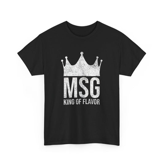 MSG King of Flavor Unisex Tee, Foodie T-Shirt, Unique Seasoning Shirt, Retro Cooking Top, Culinary Chef Gift