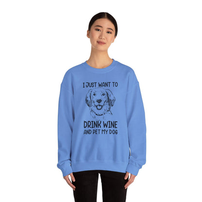Wine Lover Sweatshirt - Unisex Heavy Blend Crewneck
