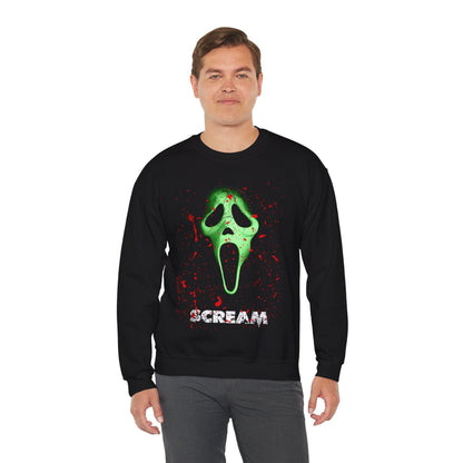 Scream Sweatshirt, Gothic Crewneck Jumper, Emo Pullover, Dark Grunge Top, Horror Movie Clothing