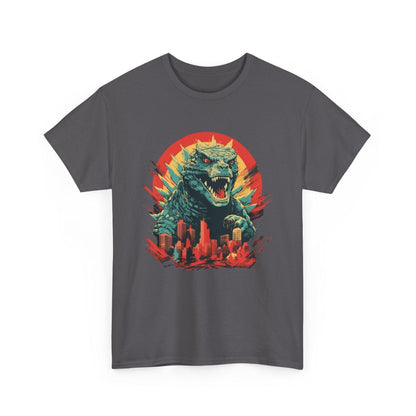 Godzilla Inspired Japanese Style T-shirt, Cute Graphic Tee, Unisex Cotton Top, Kaiju Lover Gift, Asian Pop Culture Shirt