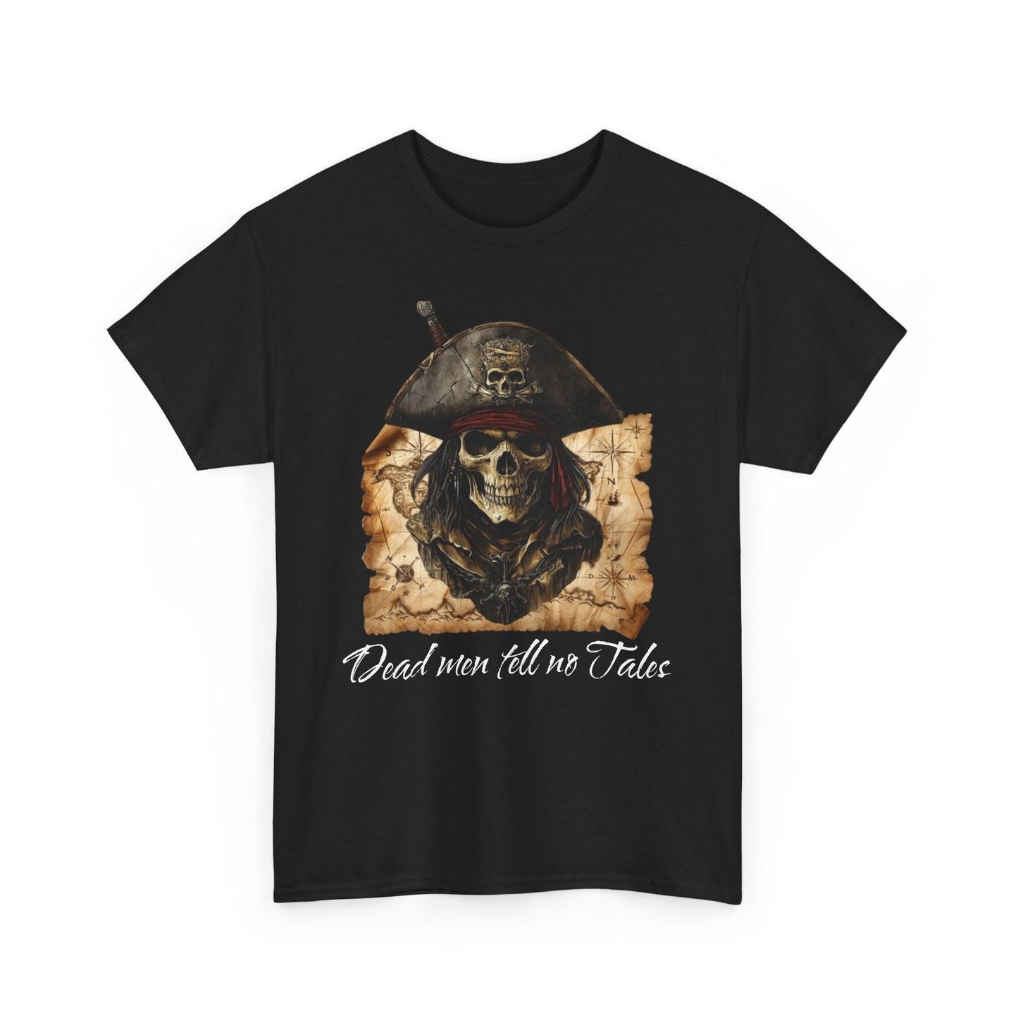 Pirate Skull Tee, Jolly Roger T-Shirt, Unisex Cotton Shirt, Pirates of the Caribbean Gift, Skull and Crossbones Top