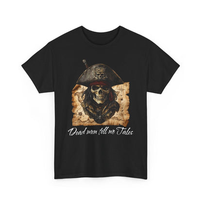 Pirate Skull Tee, Jolly Roger T-Shirt, Unisex Cotton Shirt, Pirates of the Caribbean Gift, Skull and Crossbones Top