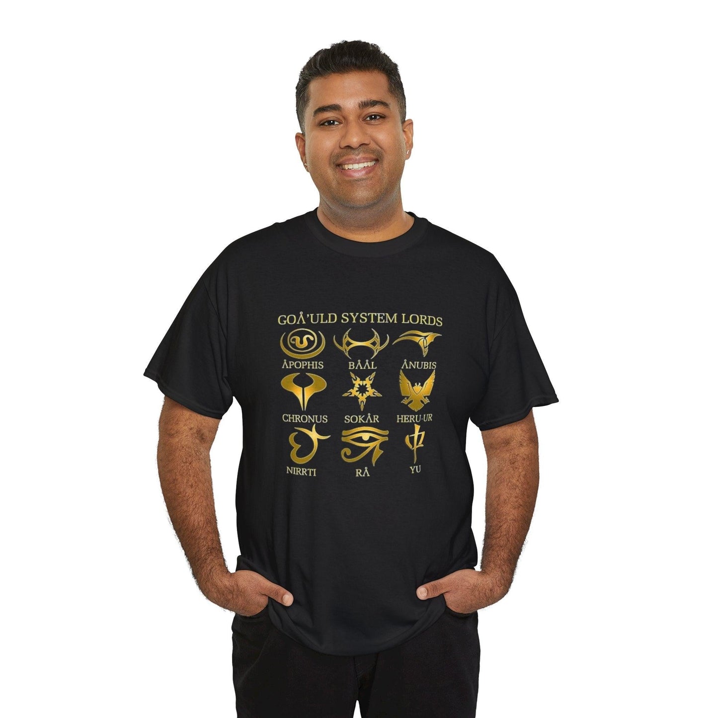 Stargate SG1 Goauld System Lords Unisex T-Shirt, Cotton Tee, Sci-Fi Fan Gift, Geek Apparel, TV Show Merch, Graphic Tee
