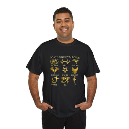 Stargate SG1 Goauld System Lords Unisex T-Shirt, Cotton Tee, Sci-Fi Fan Gift, Geek Apparel, TV Show Merch, Graphic Tee