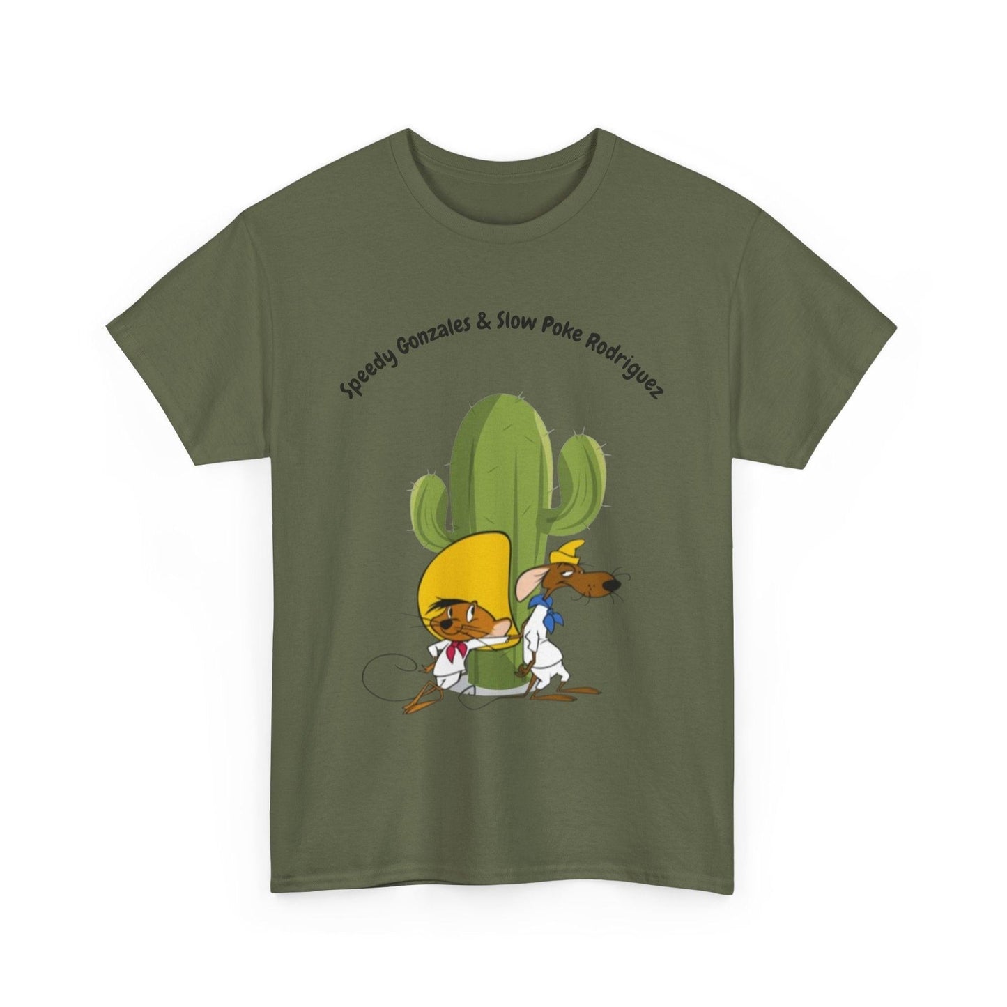 Speedy Gonzales & Slowpoke Rodriguez Tee, Cartoon Duo T-Shirt
