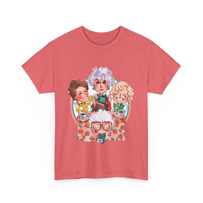Golden Girls Cartoon Art T-Shirt, Tee, Shirt, Unisex Gift, TV Show Fan Apparel